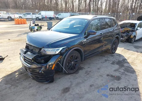 2022 Volkswagen Tiguan 2.0T Se R-Line Black из США, поврежденный, VIN 3VV8B7AX3NM003952